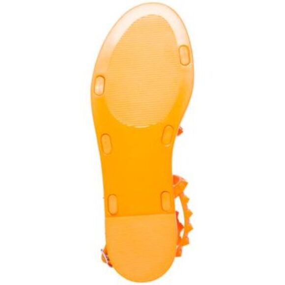 NWT STEVE MADDEN Womens Orange Travel Round Toe Gladiator Sandals Shoes 5 - Picture 4 of 5